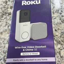 NEW! Roku Wire-Free Video Doorbell & Chime SE with Motion & Sound Detection - Voice Control