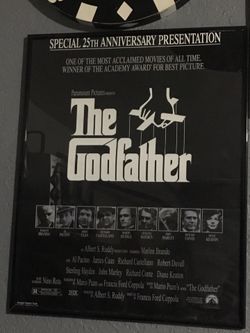Godfather film portrait with frame. Good condition.