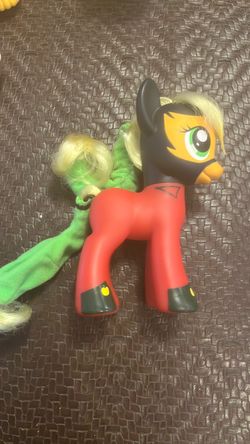 My Little Pony MLP Large 6" Fashion Style POWER PONIES G4 Applejack Brushable