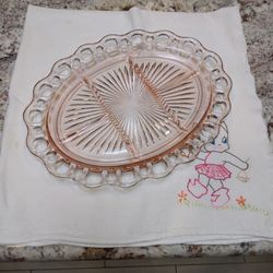 Beautiful Depression Glass Platter From 1930