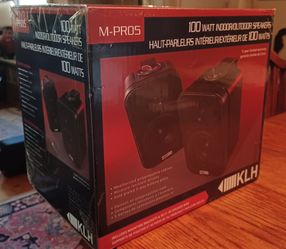 KLH M-Pro5 Indoor/Outdoor 5-100 Watt 2 Speaker System - NEW SEALED BOX!