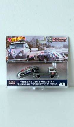 Hot Wheels PORSCHE 356 SPEEDSTER & Volkswagen Transporter T1 Pickup