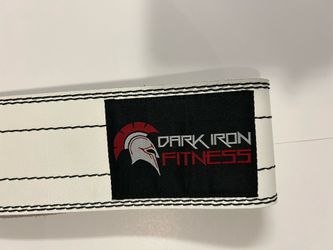 Dark Iron Fitness Weight Lifting Belt for Men & Women - 100% Leather Sm 25”-37”