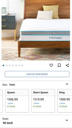 Queen Hybrid Memory Foam Gel 