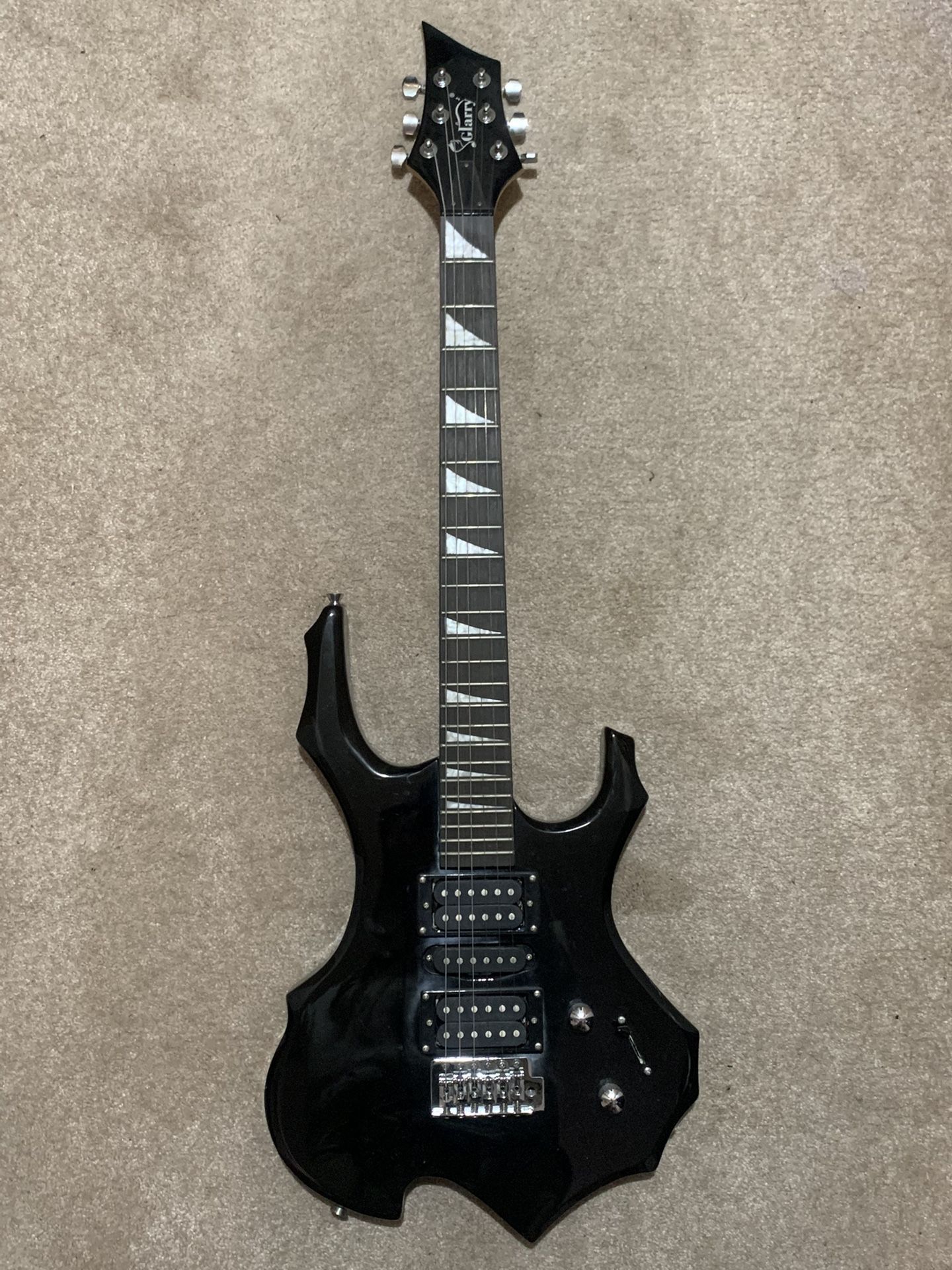 Glarry Burning Fire Style Electric Guitar
