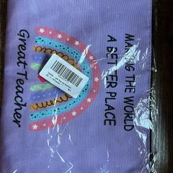Teacher Gift Makeup Bag & Key Chain. 