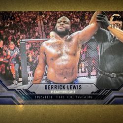 2024 Topps UFC Knockout - Inside the Octagon Derrick Lewis #ITO-11 Blue /50