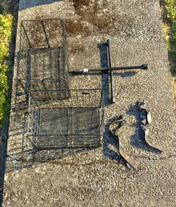 Bicycle baskets, tire iron