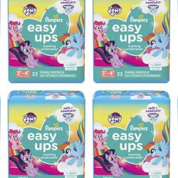88Ct - Pampers Easy Ups 3t-4t Girls