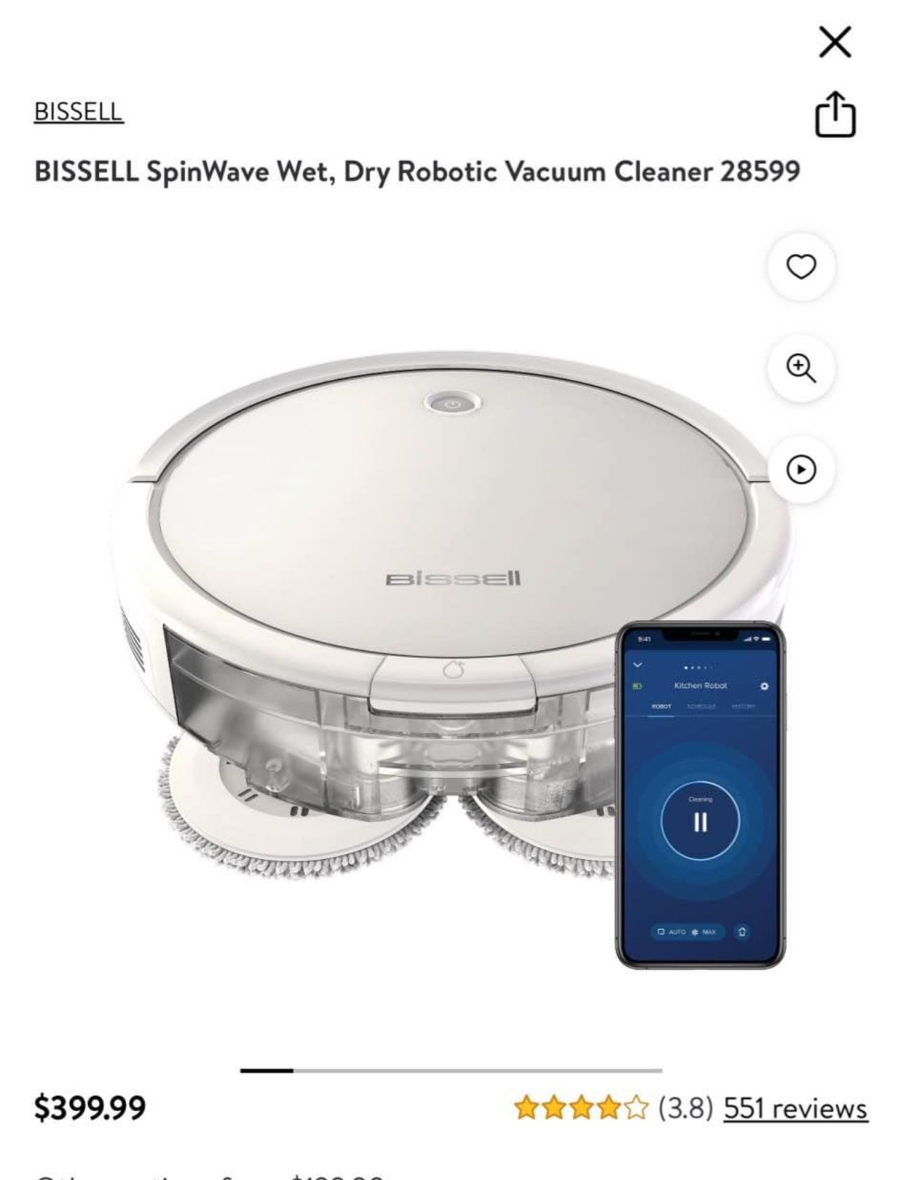 Bissell SpinWave Pet Robo