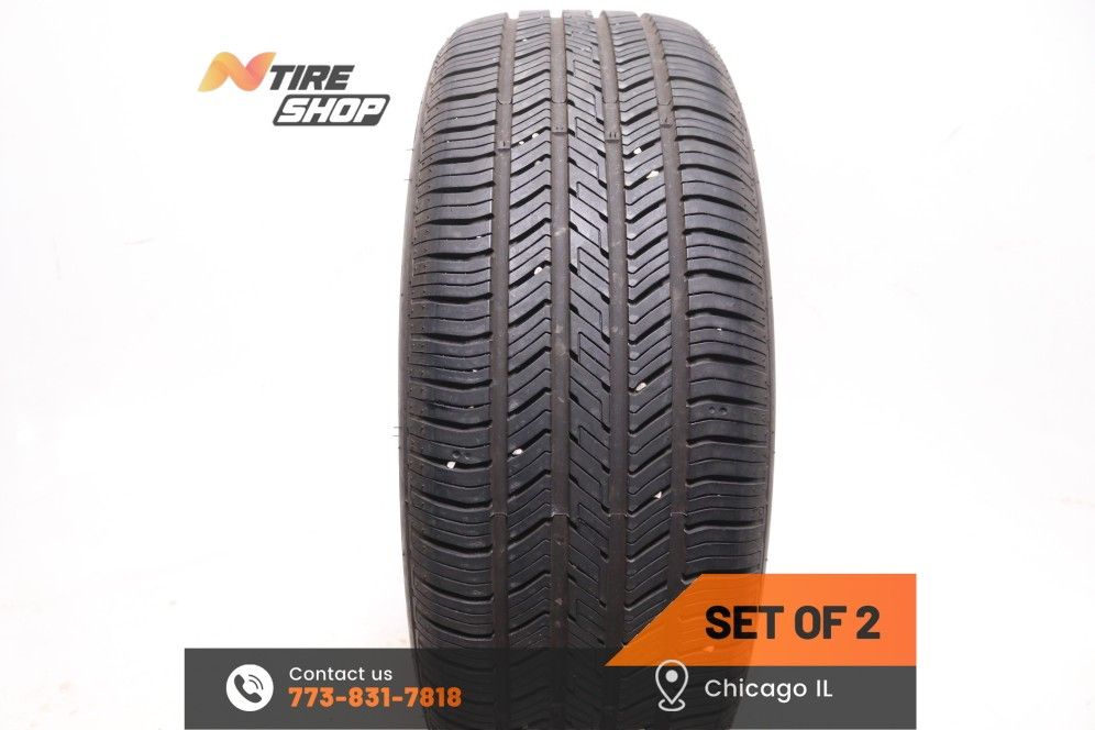 Set of 2 Used 7.5/32 215/55R17 94H Hankook Kinergy ST