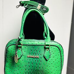 Faux Leather Alligator Bag 