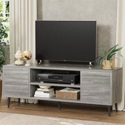 58 in. Modern Simplicity TV Stand Washed Gray Media Console Fits TV's up to 65 in. brand new in box $150 H93