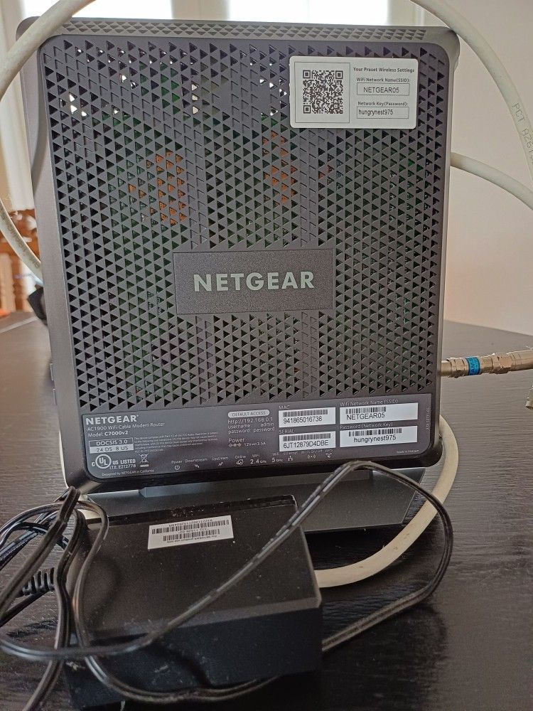 Netgear ac 1900 WiFi Cable Modem Router
