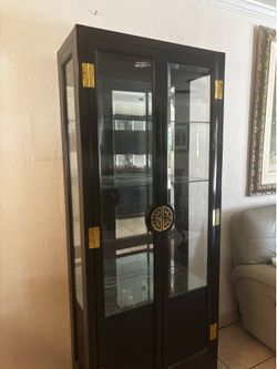 Display Cabinet with Glass Doors,