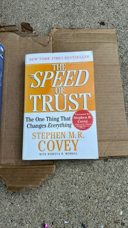 The Speed Of Trust