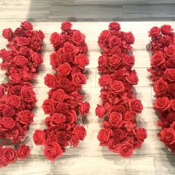 5 Red Wedding Flower Arrangements