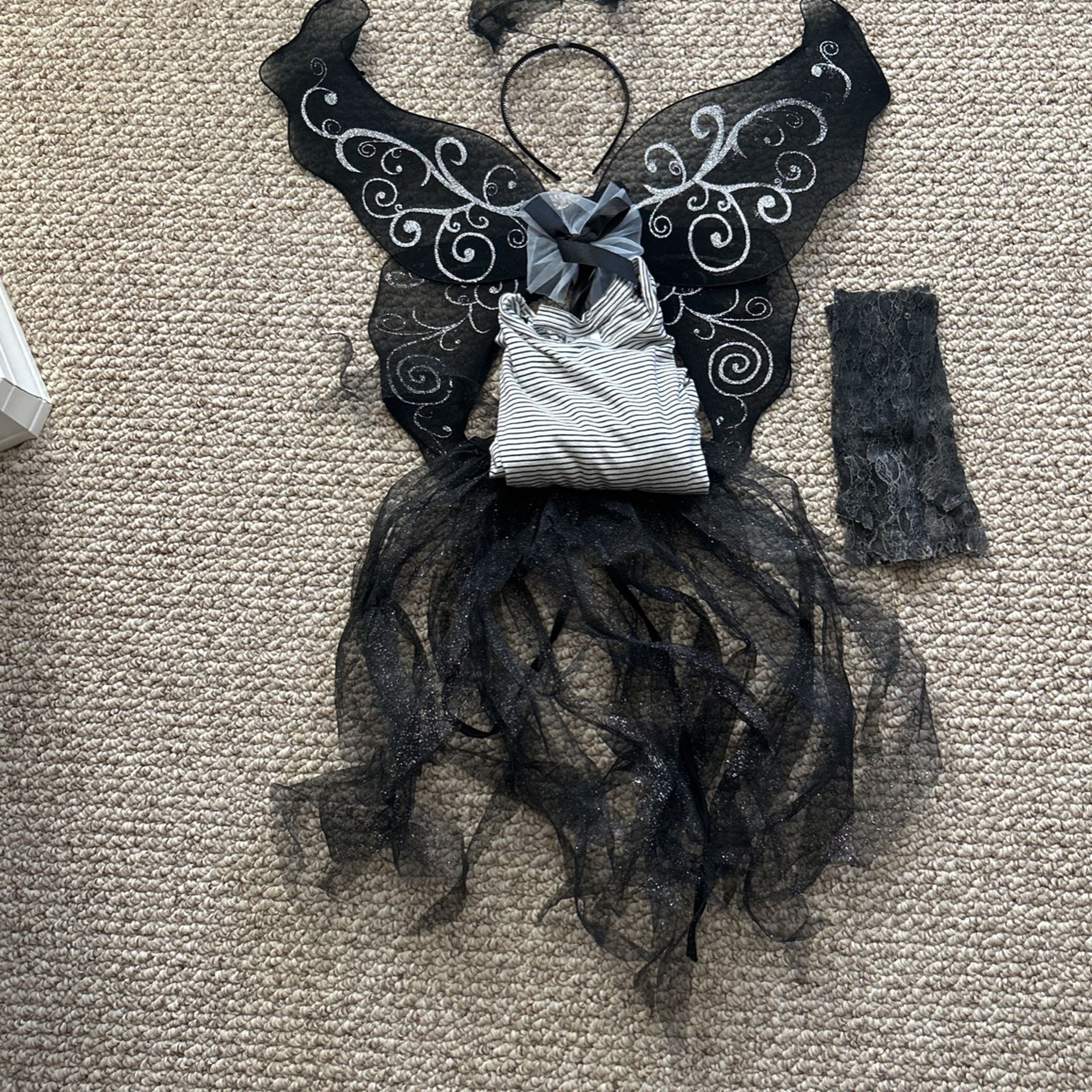 Black fairy Halloween costume-kids