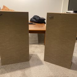 Boston Acoustic A-100 Speakers Oak Cabinet 