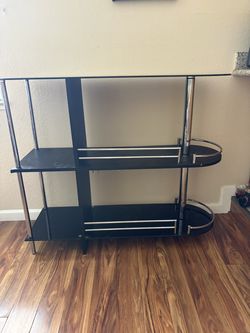 Modern Black/Glass Home Bar