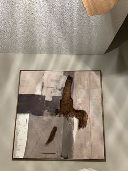 Brown neutral wall art frame