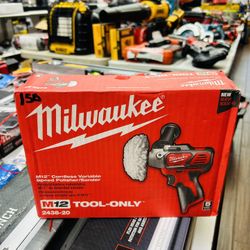 Milwaukee M12 12V Lithium-Ion Cordless Variable Speed Polisher/Sander (Tool-Only)