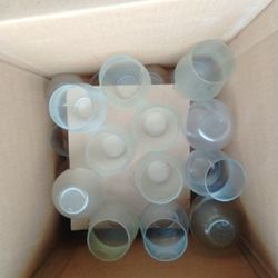 28 Stemless Wine Glasses. 
