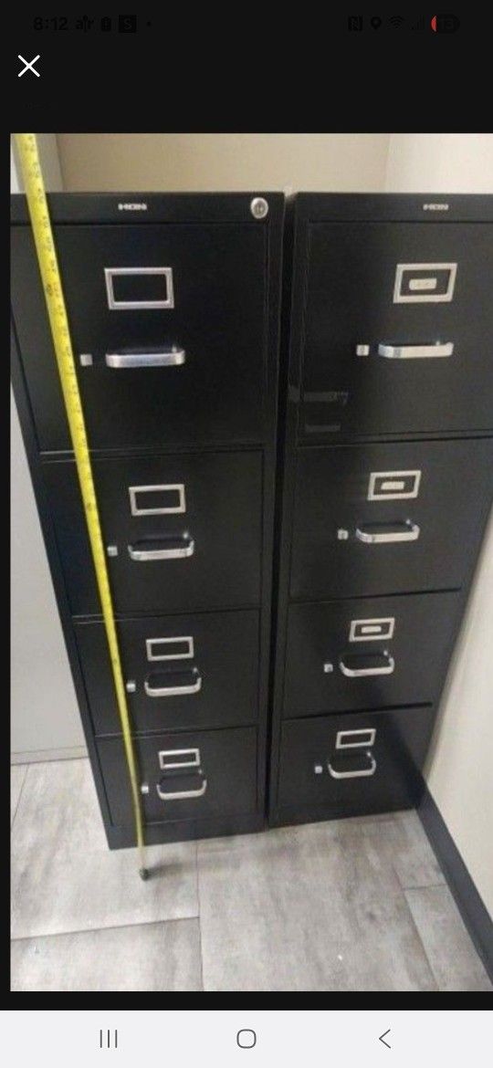 Black Metal File Cabinet Good Quality Sturdy