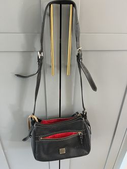 Black Leather Bags And Two Wallets