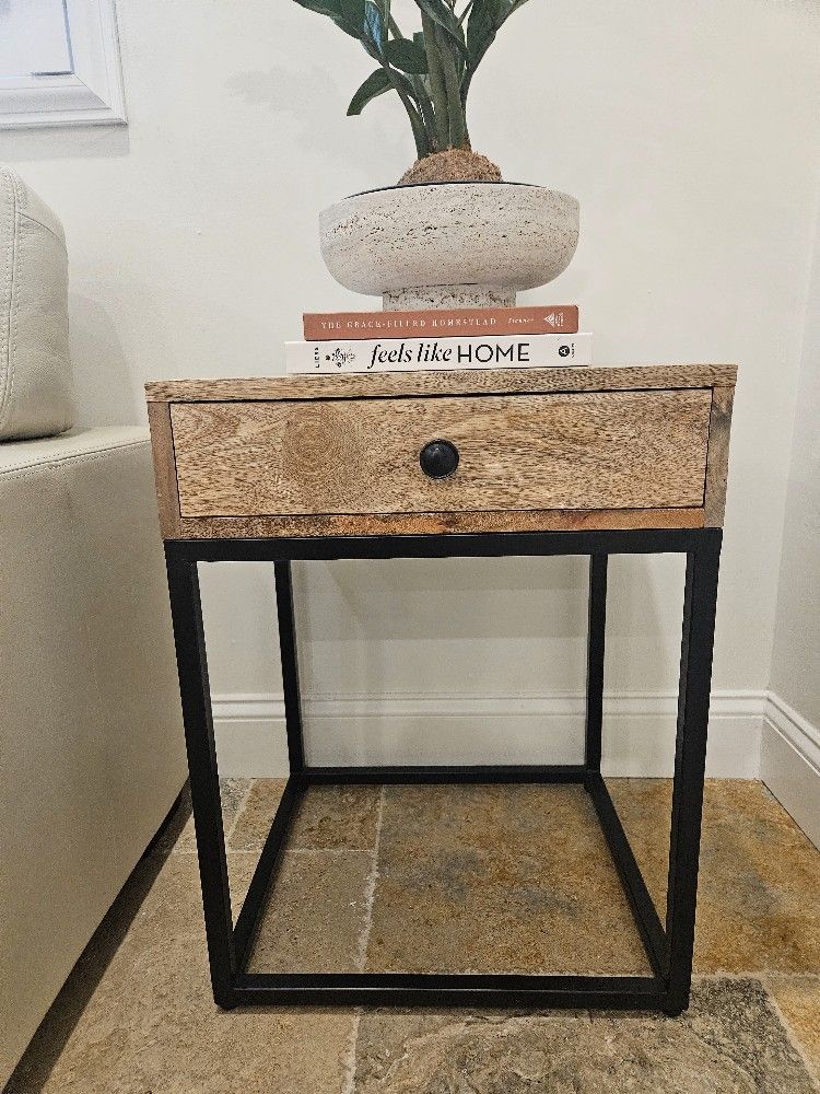 Mango Wood End Table