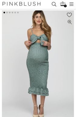 Pink Blush Maternity Dress