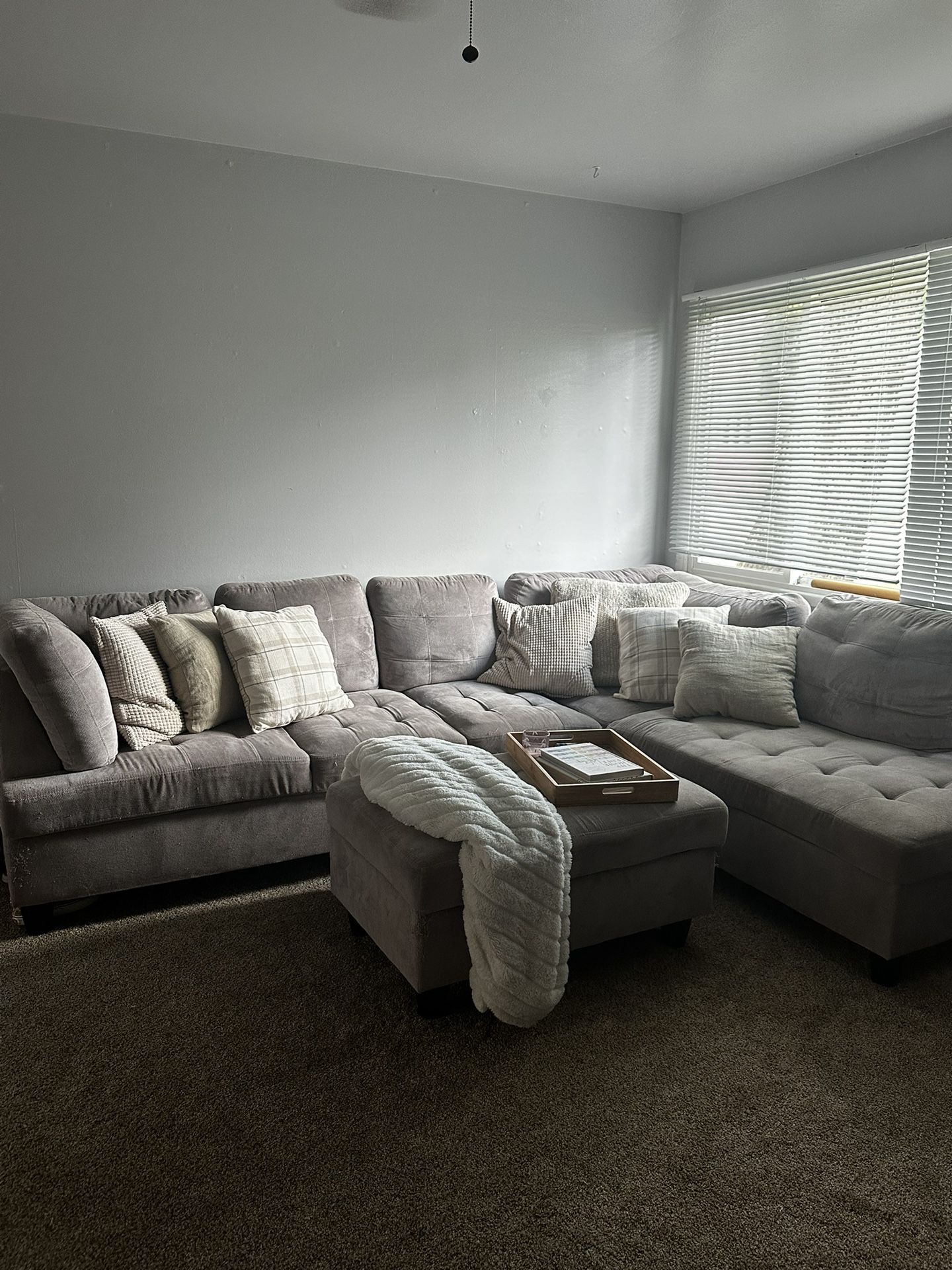 Super Cute Grey Couch 9x7 Feet