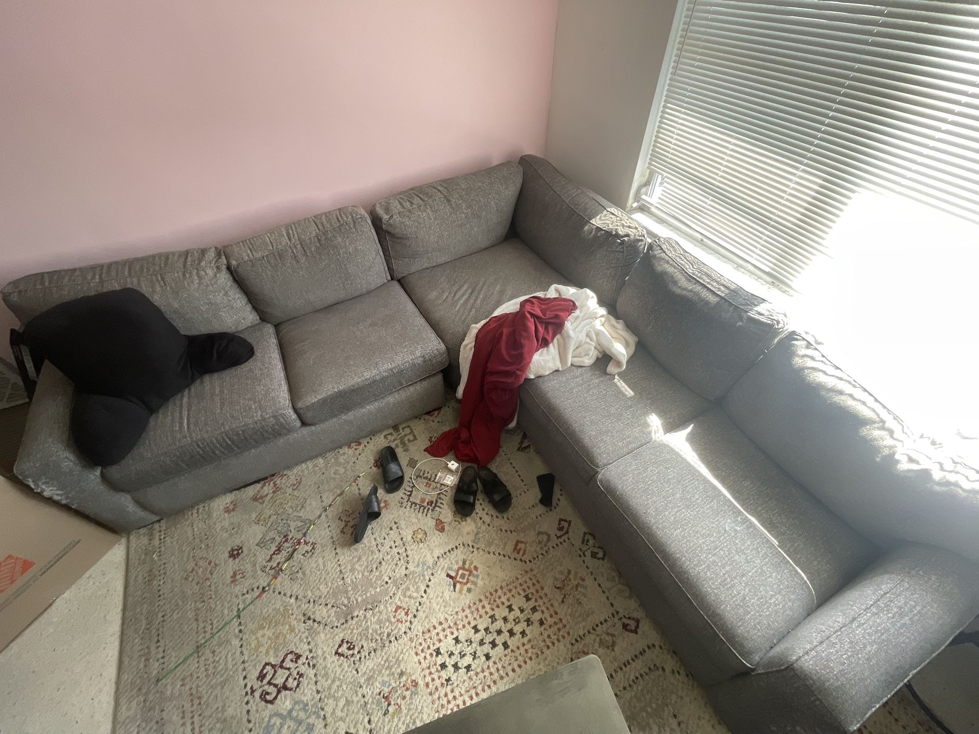 Dark Grey Couch 