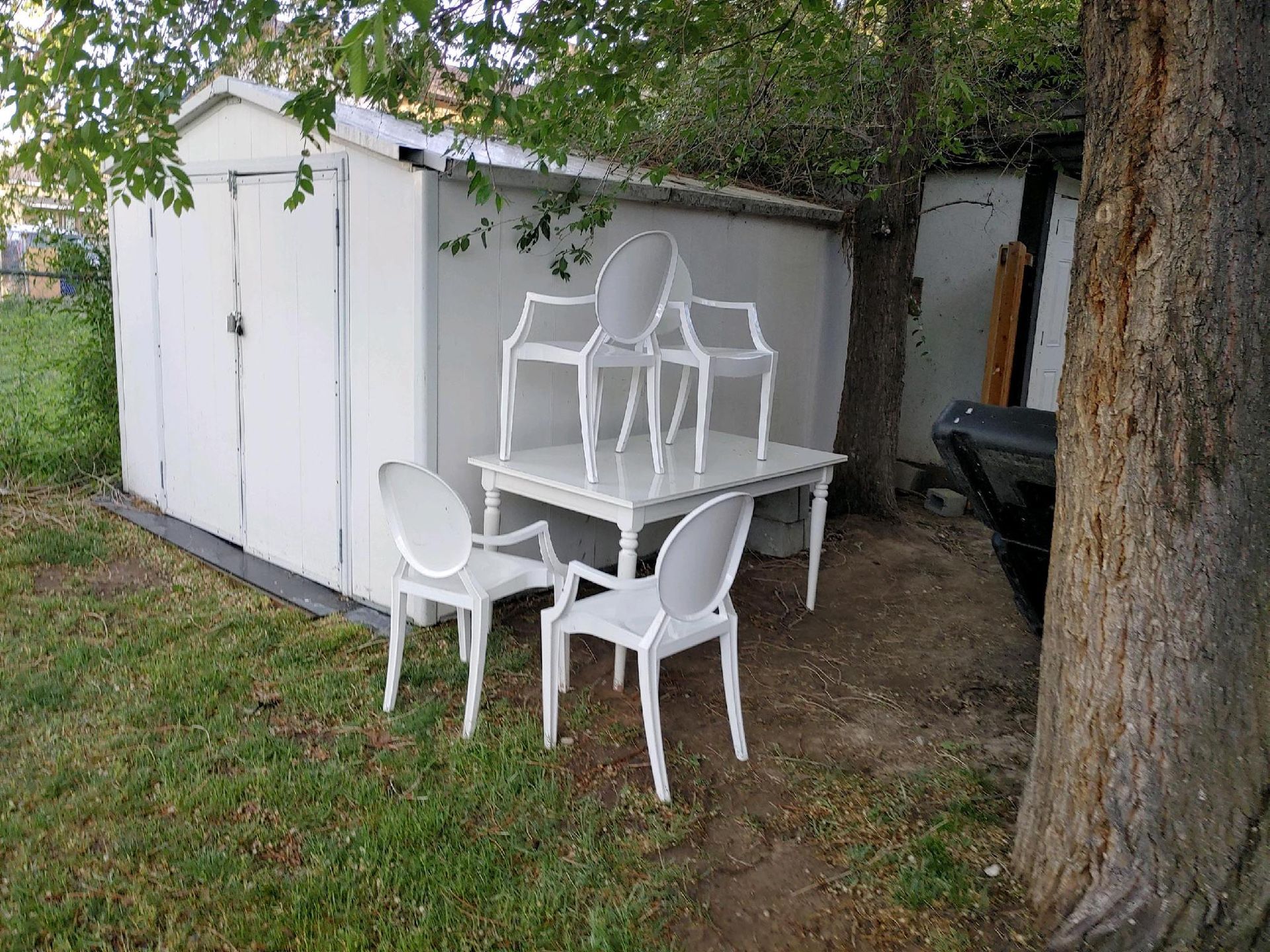 White Kitchen Table 4 chairs