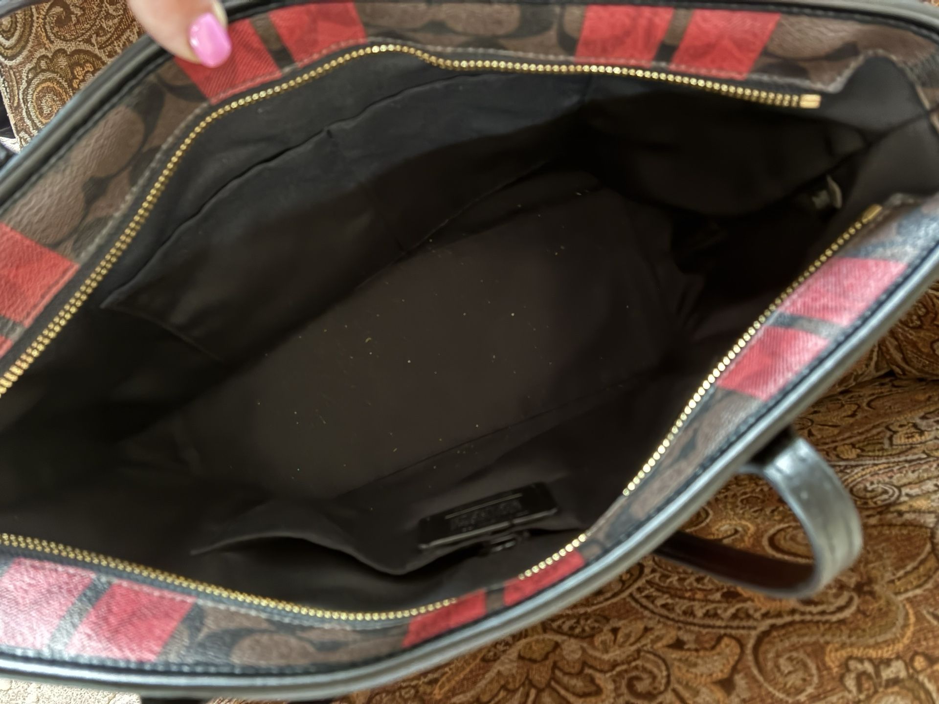 Coach Christmas Edition Purse 14W X 10D