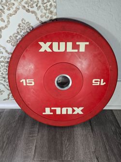 Xult 15 lb Red Bumper Plate