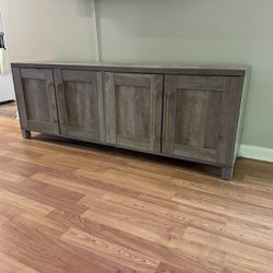 Gray Oak tv stand/ sideboard cabinet (price is firm)