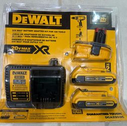 Dewalt 18V to 20V MAX Lithium-Ion Battery Adapter Kit (2 Pack)