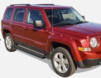 LA Zona Auto Parts 2007 to 2017 Jeep Patriot 5 inch Black Running Boards Estribos Side Step Negros