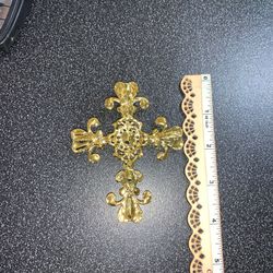 Pink rhinestone Cross