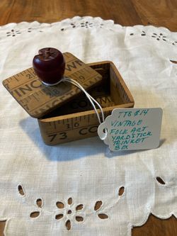 Folk Art Yardstick Trinket Box