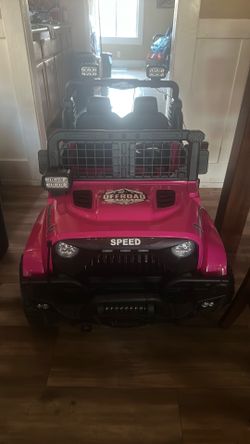 Pink jeep