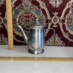 Vintage Oneida Stainless Steel Coffee Teapot
