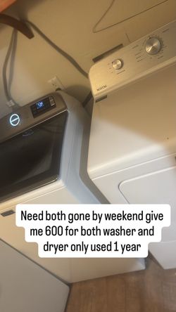 600 for washer and dryer OBO