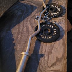 curl Bar N Weights