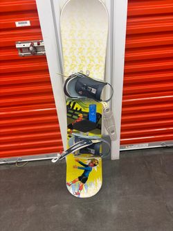 Snowboard with Bindings
