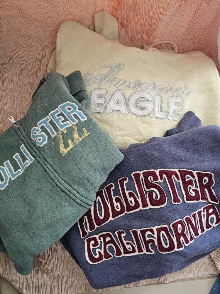 Hollister And American Eagle Hoodies