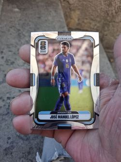 2026 Panini Prizm FIFA World Cup Jose Manuel López #19 Silver Prizm base trading card . Near Mint/Mint Condition.