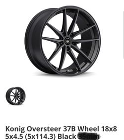 (4) KONIG 18 inch wheels & tires