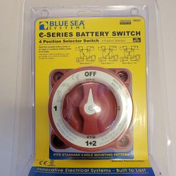 Blue Sea Systems 9002E e-Series Battery Switch, Selector 4 Position with AFD